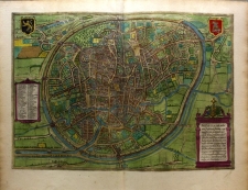 G. Braun & F. Hogenberg: MAP OF BRUSSELS, 1575