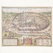 Braun & Hogenberg, View of Jerusalem, 1572