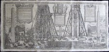 Bonifacio, Natale and Giovanni Guerra: The erection of the obelisk south from St. Peter's – Plate 2, Year 1586.