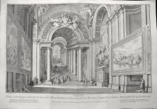 Panini, Francesco: View of the stairs in the Vatican Palace. Year 1765