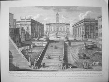 Morelli, Francesco: FRONT VIEW OF THE CAPITOL IN ROME, Year 1796