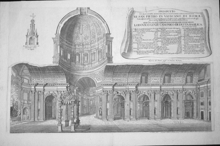 Rossi, Matteo: SECTION OF ST. PETER, Year 1682
