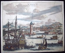 Anonymous artist: VIEW OF HAVANA, CUBA, Year 1780