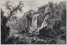 Piranesi, Giovanni: THE SMALL WATERFALL AND RAPIDS AT TIVOLI, Year 1769