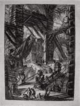 Piranesi, Giovanni: The Staircase with Trophies, 1749