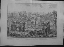 Piranesi, Giovanni: THE FORUM ROMANUM, OR CAMPO VACCINO, FROM THE CAPITOL,  Year 1757