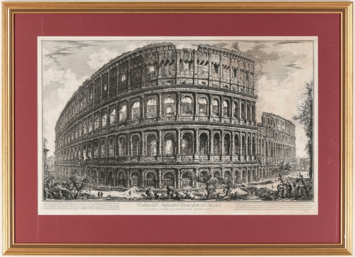 Piranesi, Giovanni: THE COLOSSEUM, Year 1757.