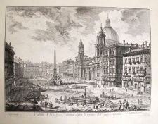 Piranesi, Giovanni: THE PIAZZA NAVONA, WITH S. AGNESE ON THE RIGHT, Year 1751.