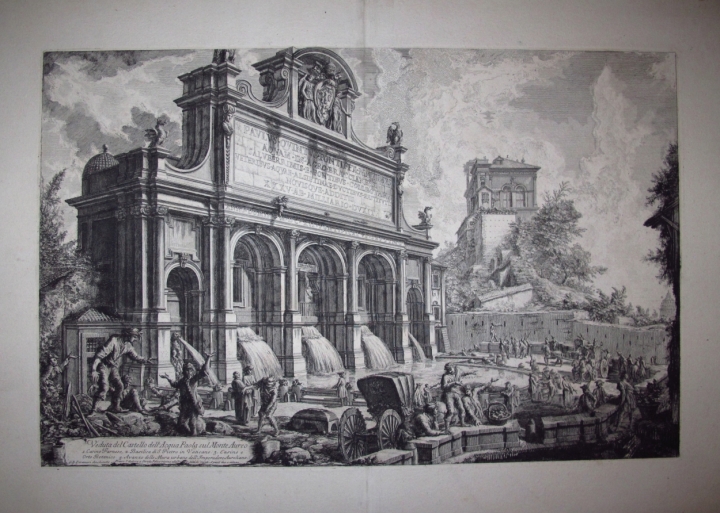 Piranesi, Giovanni: THE FONTANA DELL ACQUA PAOLA, Year 1751