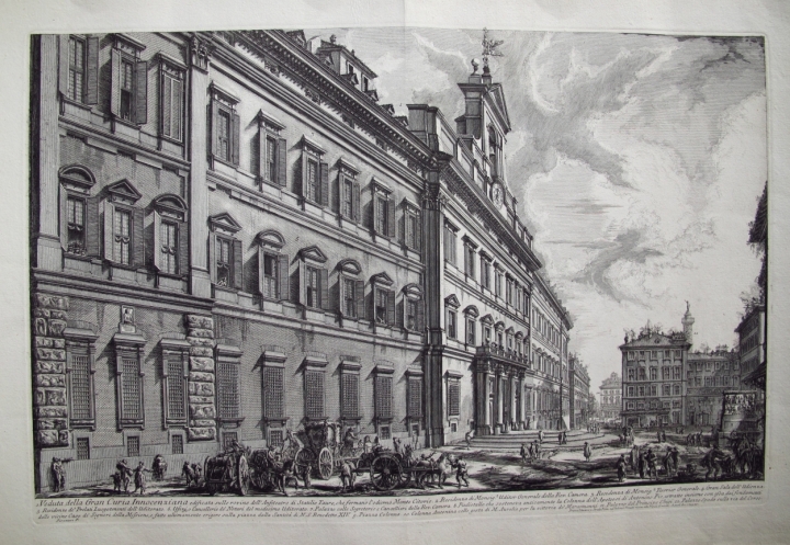 Piranesi, Giovanni: THE PALAZZO DI MONTE CITORIO, Year 1752 | Piranesi ...