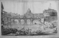 Piranesi, Giovanni: THE PONTE AND CASTEL S. ANGELO, Year 1754