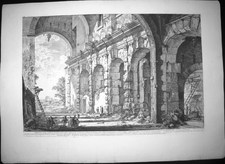 Piranesi, Giovanni: SUBSTRUCTURE OF THE TEMPLE OF CLAUDIUS (FORMERLY CALLED THE CURIA HOSTILIA), Year 1757