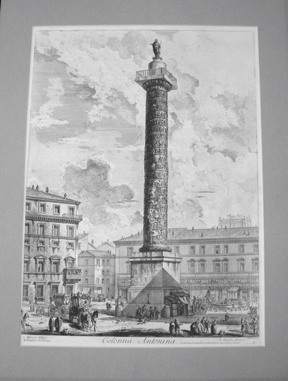 anesi, Giovanni: THE COLUMN OF MARCUS AURELIUS, Year 1758