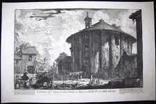 Piranesi, Giovanni: TEMPLE OF CIBELE NEAR BOCCA DELLA VERITA, Year 1758.