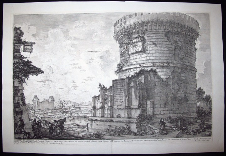 Piranesi, Giovanni: THE MAUSOLEUM OF THE PLAUTII, NEAR TIVOLI, Year 1765