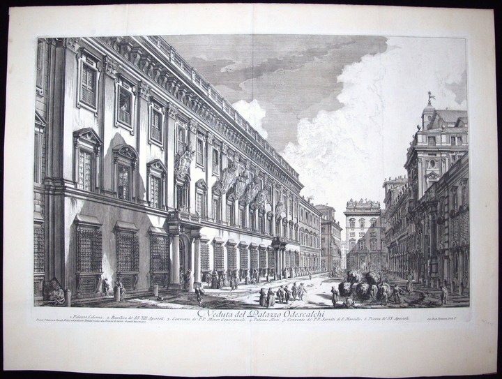 Piranesi, Giovanni: THE PALAZZO ODESCALCHI, Year 1753