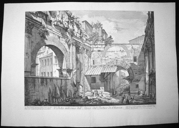 Piranesi, Giovanni: THE PORTICO OF OCTAVIA, Year 1760