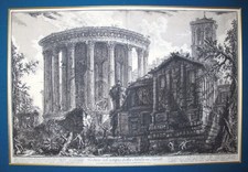 Piranesi, Giovanni: TEMPLE OF THE SIBYL IN TIVOLI, Year 1761