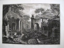Piranesi, Francesco: View of the Gate of the City of Pompeii, Year 1788/89