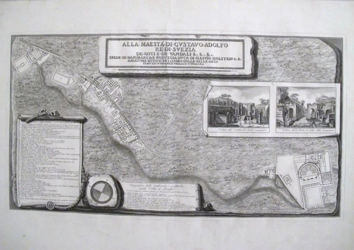 Piranesi, Francesco: Topography of the Excavations of the City of Pompeii, Year 1785