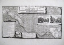 Piranesi, Francesco: Topography of the Excavations of the City of Pompeii, Year 1785