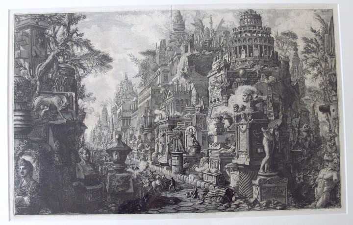 Piranesi, Giovanni: THE ANCIENT VIA APPIA, Year 1756