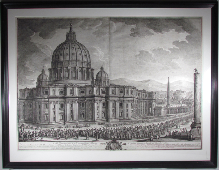 Vasi, Giuseppe: La Veduta del Fianco destro della Basilica Vaticana, Year 1778