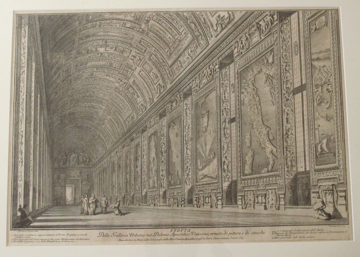 Vasi Giuseppe: Gallery of the Maps in the Vatican Palace, Year 1765