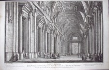 Vasi Giuseppe: Entrance of St. Peter’s Basilica, Year 1765