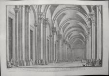 Vasi, Giuseppe: Veduta interna del Portico della Basilica di S. Paolo fuori le mura di Roma. Year 1770